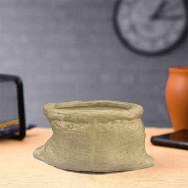 5 inch (12 cm) Bori Shape Ceramic Pot