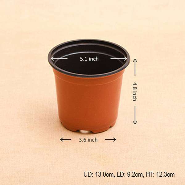 5.1 inch (13 cm) Round Plastic Thermoform Pot