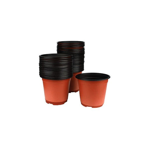 4 inch (10 cm) Round Plastic Thermoform Pot (Set of 50)(Terracota)
