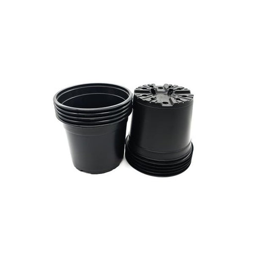 5.1 inch (13 cm) Round Plastic Thermoform Pot (Set of 20)(Black)