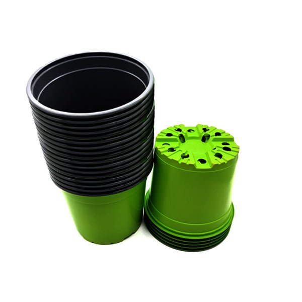 5.1 inch (13 cm) Round Plastic Thermoform Pot (Set of 50)(Green)