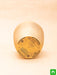 5.3 inch (13 cm) ronda no. 1412 antique gold finish round plastic planter (golden color) (set of 3) 