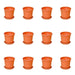 5 inch (13 cm) Grower Round Plastic Pot (Set of 12)(Terracota)(With Plate)