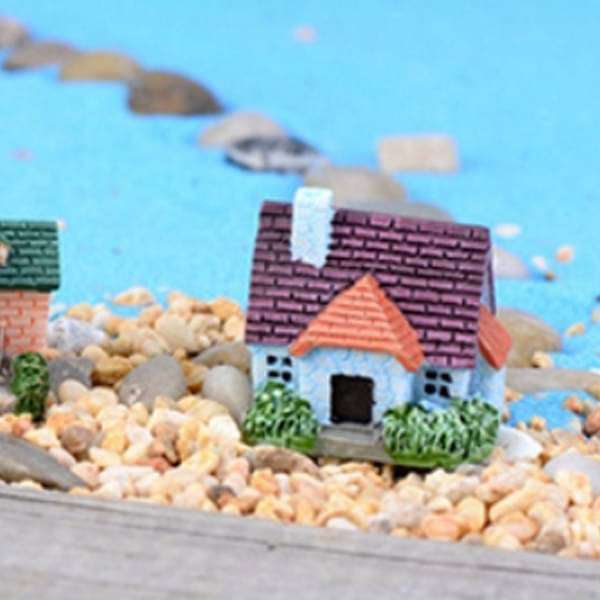 Buy Brick villa plastic miniature garden toy (Violet) 1 Piece online