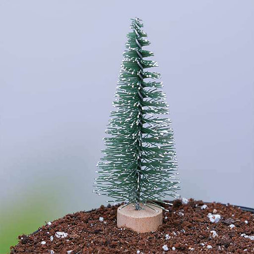 christmas tree plastic miniature garden toy (green) - 1 piece