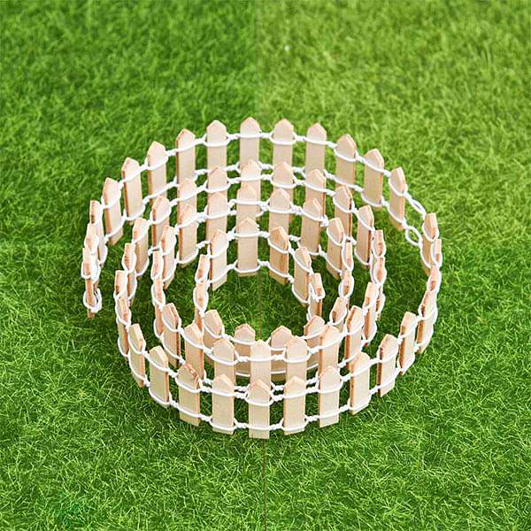 Buy Wooden fence miniature garden toy (Ivory, Big) 1 Piece online