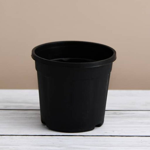 16 inch (41 cm) grower round plastic pot (black) (set of 3) 