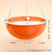 6.9 inch (18 cm) bowl hanging round ceramic pot (orange) (set of 2) 