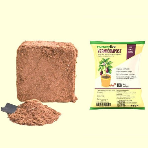 combo of vermicompost and cocopeat to make soil nutrient rich and porous