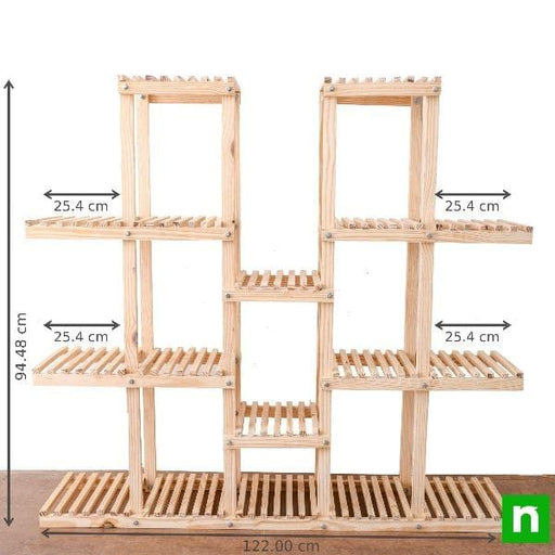 wooden planter stand (big rack 