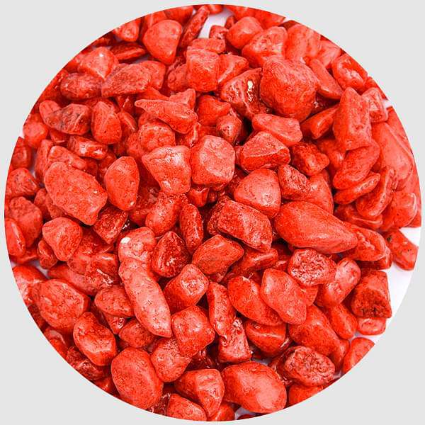Aquarium Pebbles (Red, Small) - 250 g