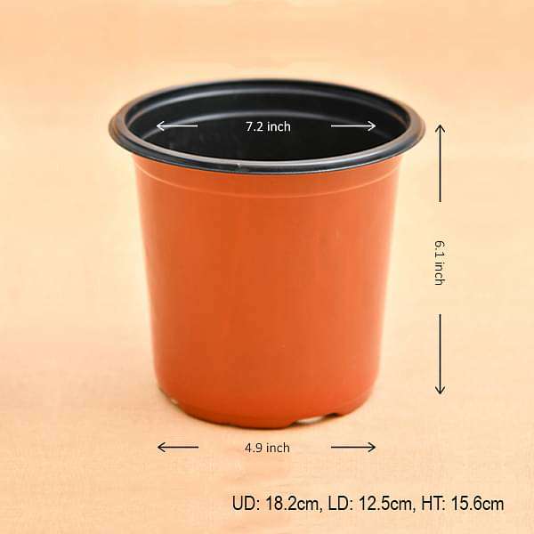 7.2 inch (18 cm) Round Plastic Thermoform Pot
