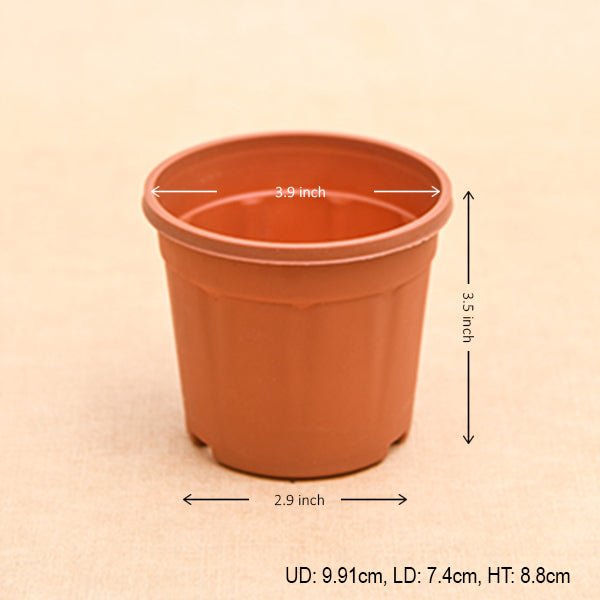4 inch (10 cm) Grower Round Plastic Pot