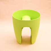 11 inch (28 cm) balcony railing round plastic planter (green) 