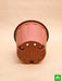 12 inch (30 cm) grower round plastic pot (terracotta color) (set of 3) 