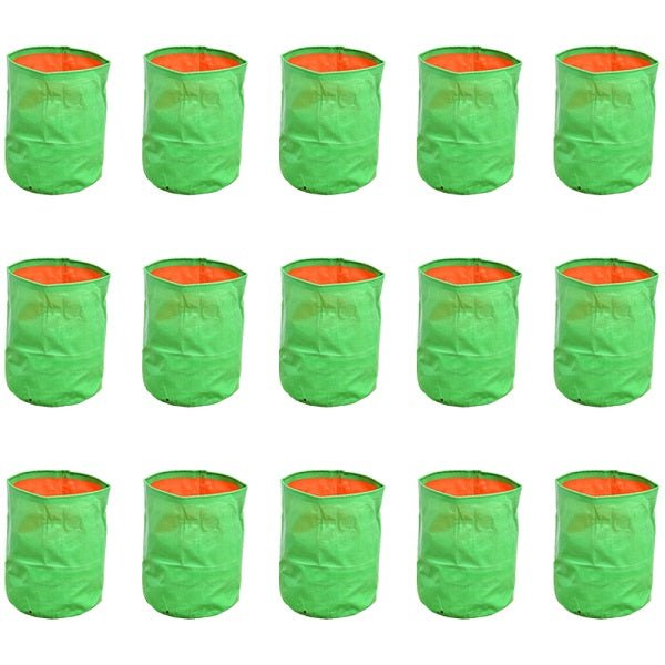 12 inch (30 cm) Round Grow Bag (Set of 15)(Green)