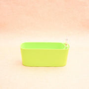 12 inch (30 cm) gw 04 self watering rectangle plastic planter (green) 
