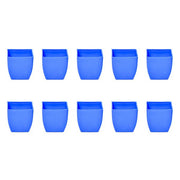 3.3 inch (8 cm) Square Plastic Planter with Rounded Edges (Set of 10)(Blue)