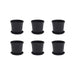 3 inch (8 cm) Grower Round Plastic Pot (Set fo 6)(Black)(With Plate)