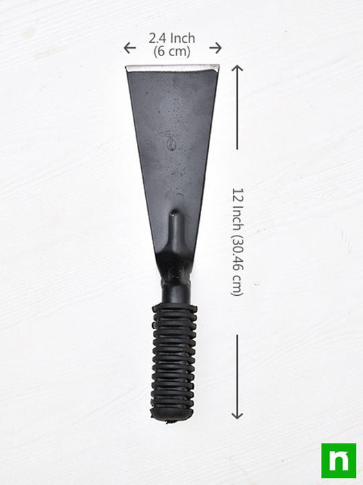 3 inch (8 cm) khurpa steel handle with grip no. mmi 89 - gardening tool