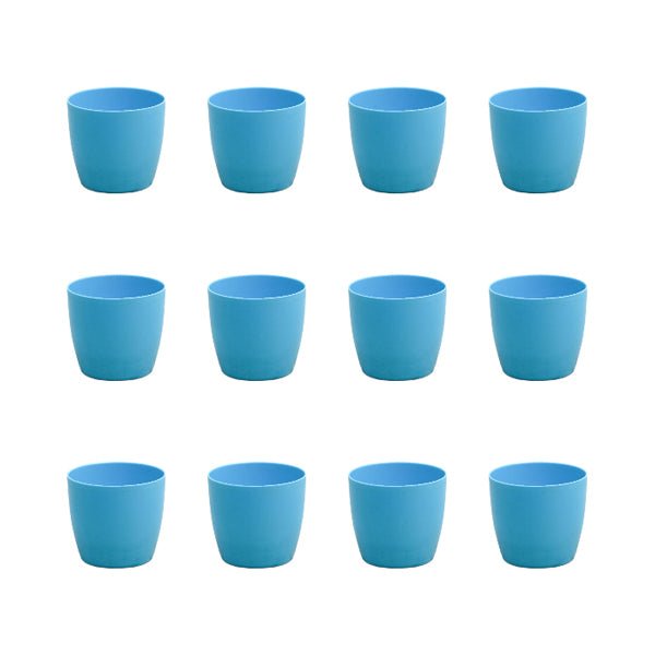 4.5 inch (11 cm) Ronda No. 1110 Round Plastic Planter (Set of 12)(Turquoise)