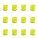 4 inch (10 cm) Grower Round Plastic Pot (Set of 12)(Lime Yellow)(With Plate)