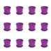 4 inch (10 cm) Grower Round Plastic Pot (Set of 12)(Violet)(With Plate)