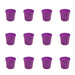 4 inch (10 cm) Grower Round Plastic Pot (Set of 12)(Violet)(Without Plate)