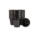 5.1 inch (13 cm) Round Plastic Thermoform Pot (Set of 50)(Black)