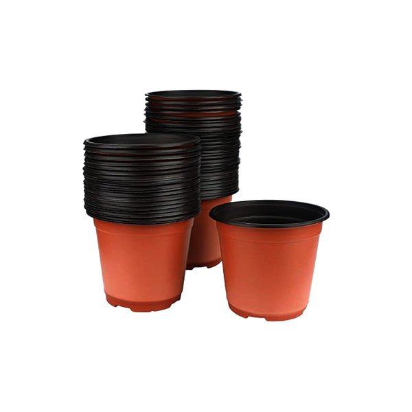5.1 inch (13 cm) Round Plastic Thermoform Pot (Set of 50)(Terracota)