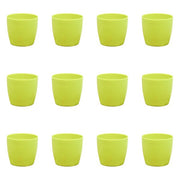 5.7 inch (14 cm) Ronda No.14.5 Round Plastic Planter (Set of 12)(Green)