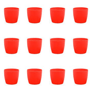 5.7 inch (14 cm) Ronda No.14.5 Round Plastic Planter (Set of 12)(Red)