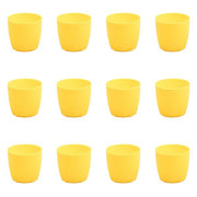 5.7 inch (14 cm) Ronda No.14.5 Round Plastic Planter (Set of 12)(Yellow)