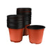 7.2 inch (18 cm) Round Plastic Thermoform Pot  (Set of 50)(Terracota)