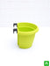 7.9 inch (20 cm) bello railing d shape plastic planter (lime yellow) (set of 6) 