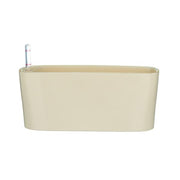 12 inch (30 cm) gw 04 self watering rectangle plastic planter (ivory) 