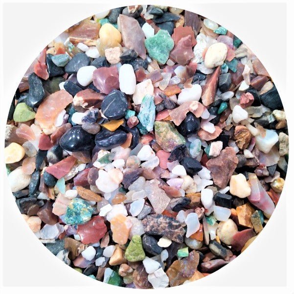 marble chips pebbles (mix color - 1 kg