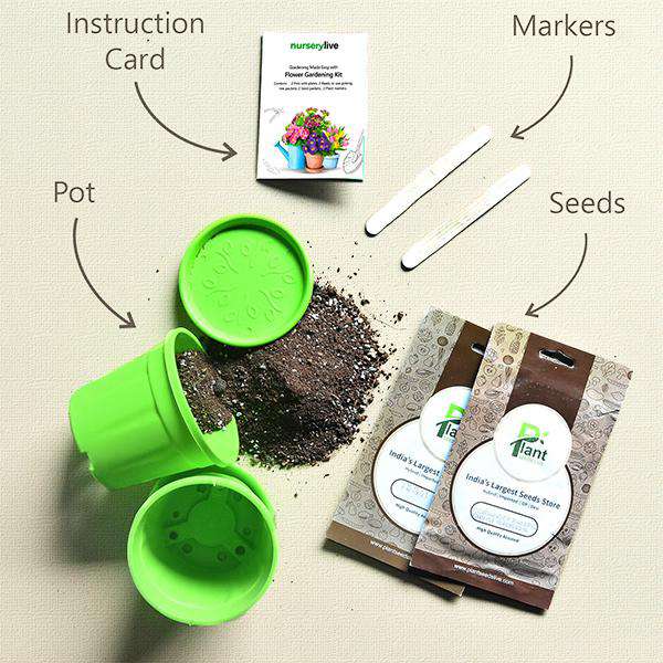 gardening made easy with flower gardening kit - corporate gift (set of 30)