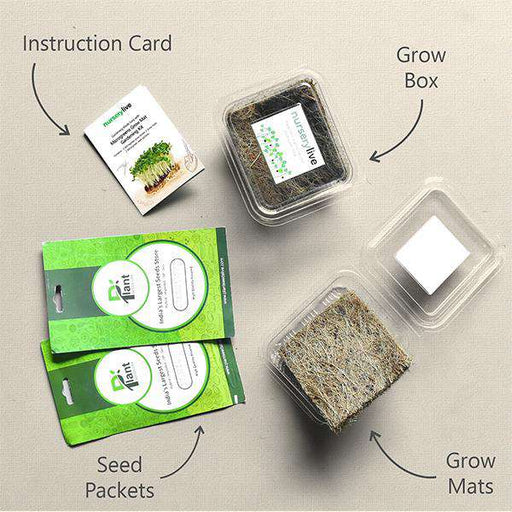 gardening made easy with microgreens grow mat gardening kit - corporate gift (set of 30)