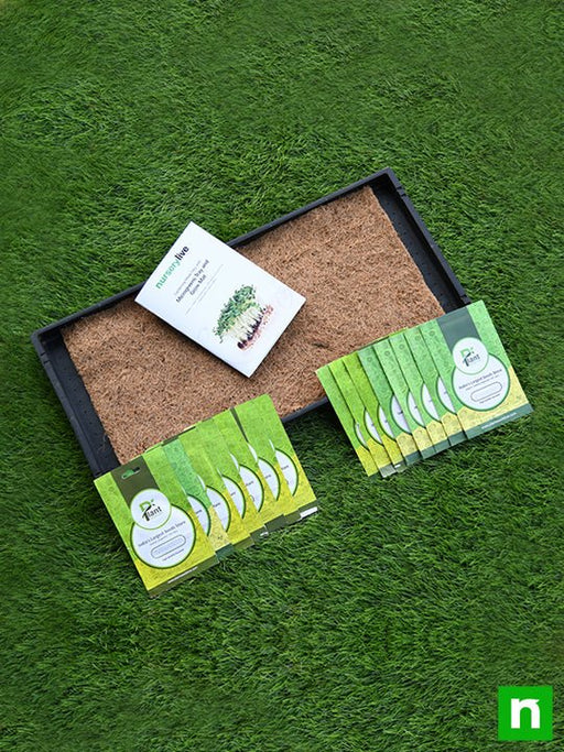 gardening made easy with microgreens tray and grow mats 