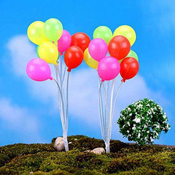 balloon plastic miniature garden toys (round) 