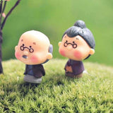 Dada-dadi couple plastic miniature garden toys - 1 Pair