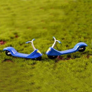 scooter plastic miniature garden toys - 1 pair