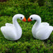 swan plastic miniature garden toys - 1 pair