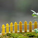 wooden fence miniature garden toys (yellow) - 4 pieces