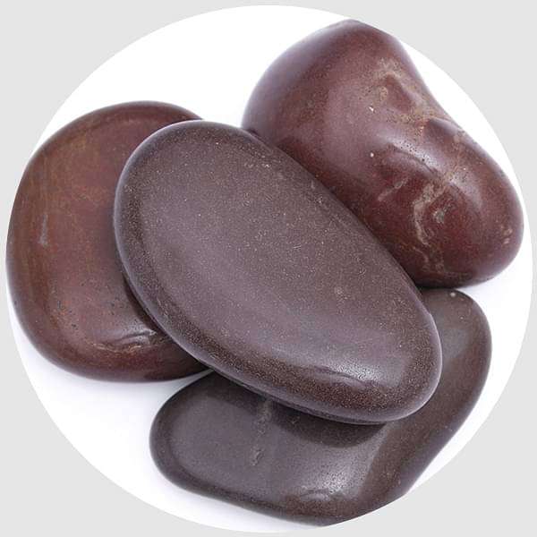 garden pebbles (dark brown - 2 kg