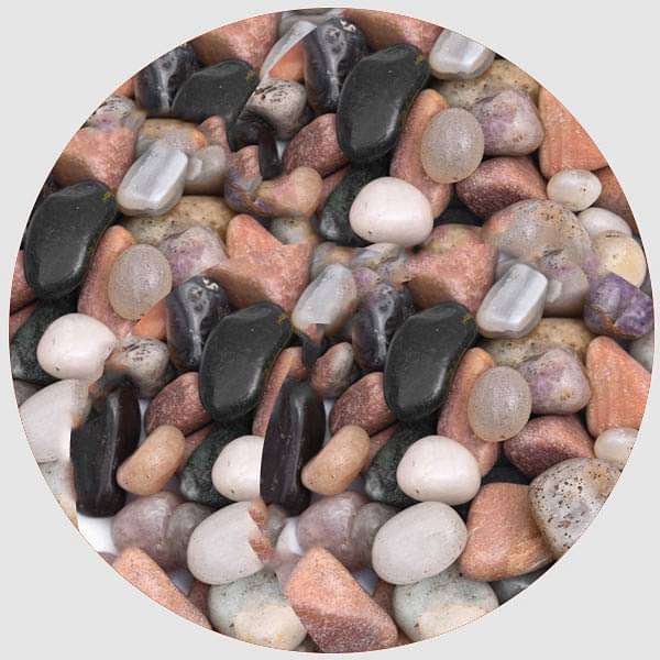 garden pebbles (mix color - 1 kg