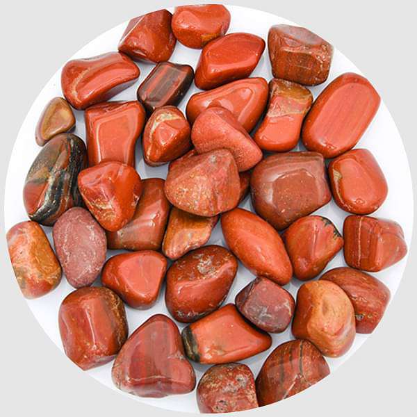 jasper garden pebbles (red - 1 kg