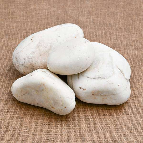 river pebbles (white - 2 kg