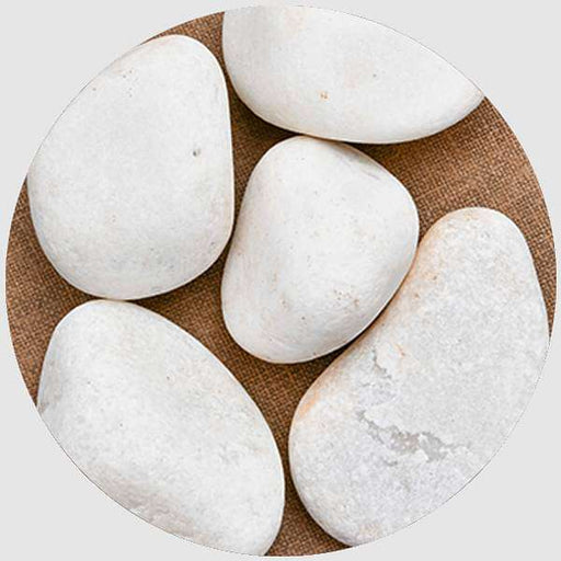 super marble pebbles (white - 2 kg